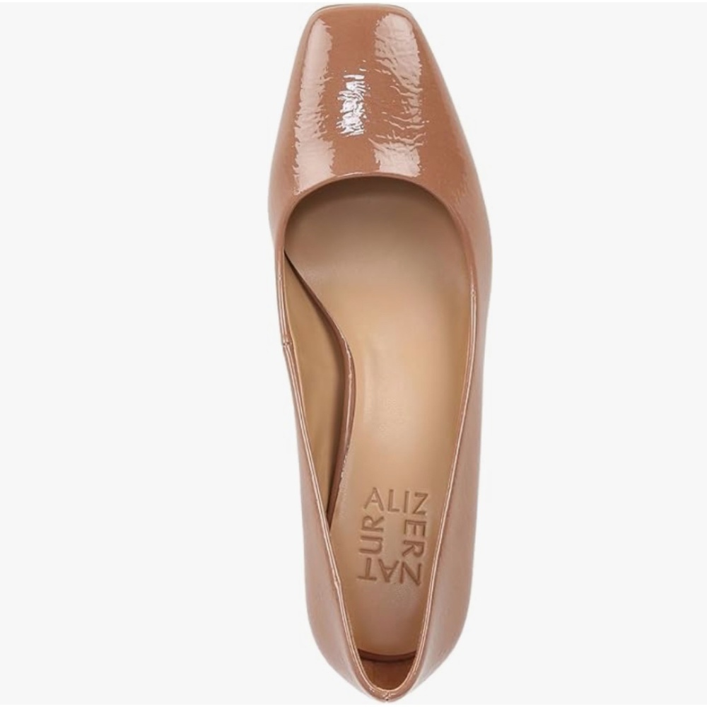 BNIB 📦 Naturalizer womens Warner Square Toe Block Heel Pump Pump Size 7.5